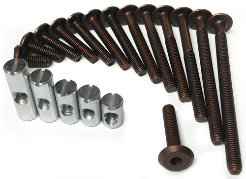 Bronze furniture connector - m6,