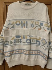 Tom Sayers Medium Christmas 80’s 90’s Jumper Cream