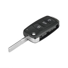 433MHz Flip Remote 3 Button Key Fob ID48 For VW Golf Mk6 Caddy Polo 5K0837202AD