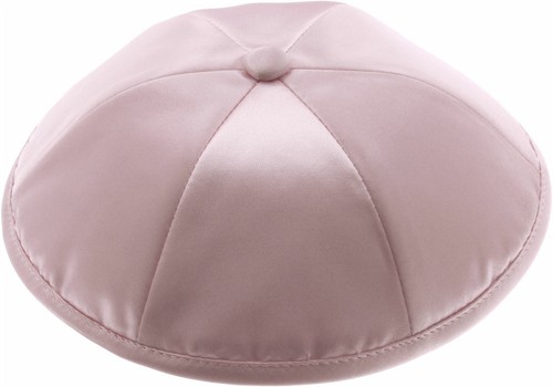 Plain satin kippah with - satin,