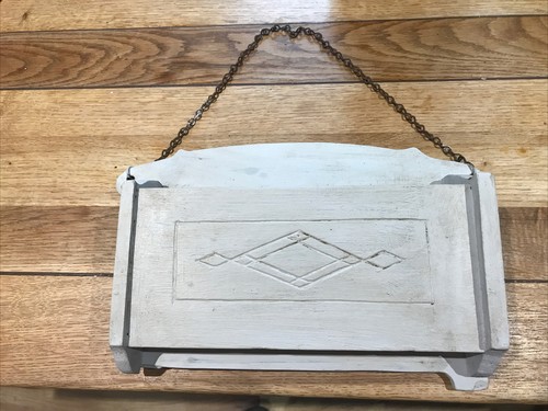 Grey waxed art - waxed, hanging
