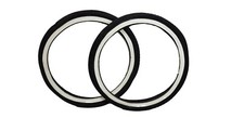 PAIR 20 x 1.75 WHITEWALL TYRES