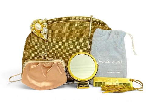 Judith leiber gold evening - judith, bag