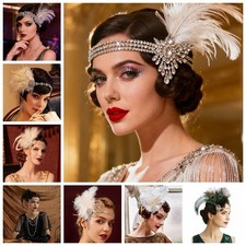 Vintage 1920s Feather Headband
