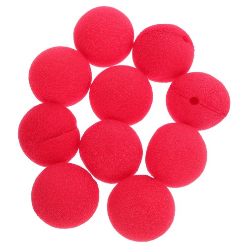 Red clown nose - red, sponge