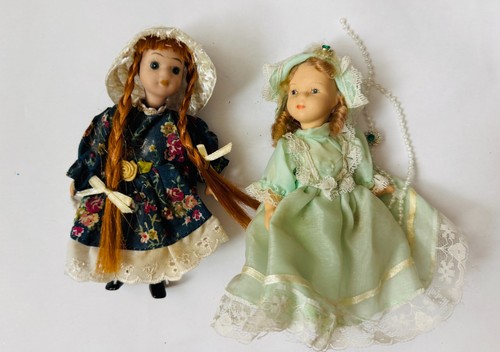 Pair vintage mini porcelain - of,