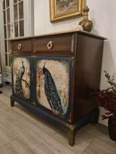 STAG Sideboard Wooden Cabinet Storage Unit Living Room Bedroom Painted Upcycled