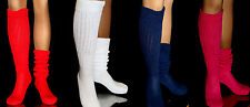 Slouch Scrunch Knee Socks Lg
