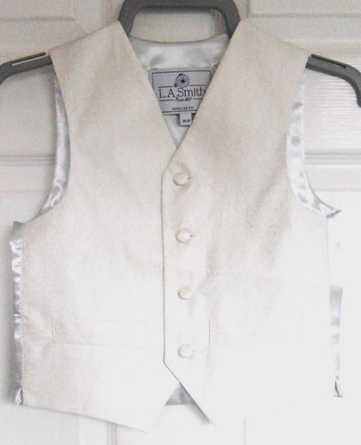 Boys ivory woven paisley - woven,