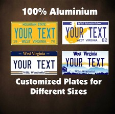 West Virginia State Tag Auto OR Motorcycle Novelty Personalized License Plates