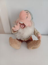 Snow White Sleepy Dwarf Plush Soft Toy Disney Store Stamped Yawning