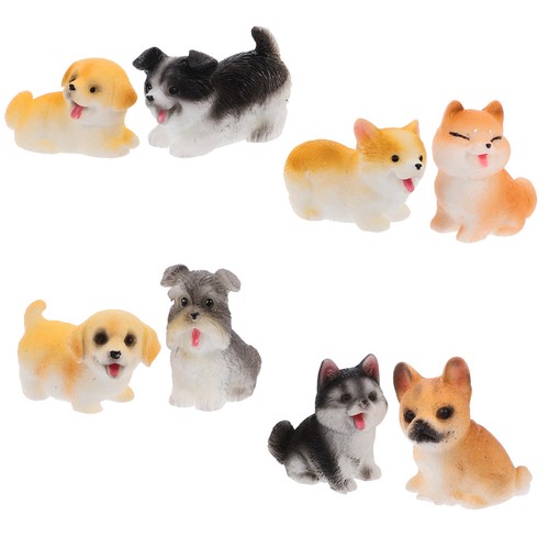 Miniature resin dog - dog, figures