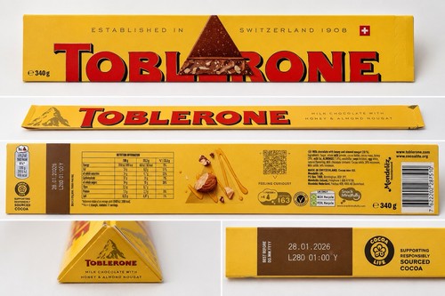 Toblerone milk chocolate - toblerone,