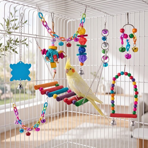 Parrot bird toy set - bird,