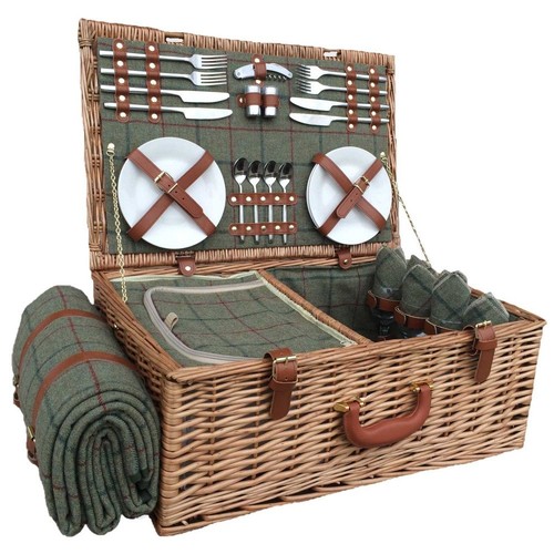 Wicker picnic hamper basket - picnic,