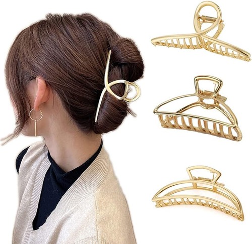 Pcs hair clips large metal - large,