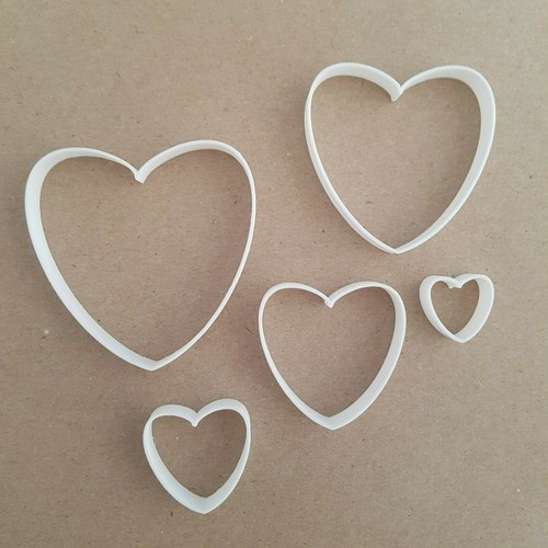 Heart love shape mini - mini, fondant