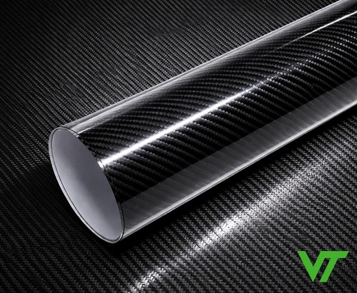 Black carbon fibre vinyl - black,