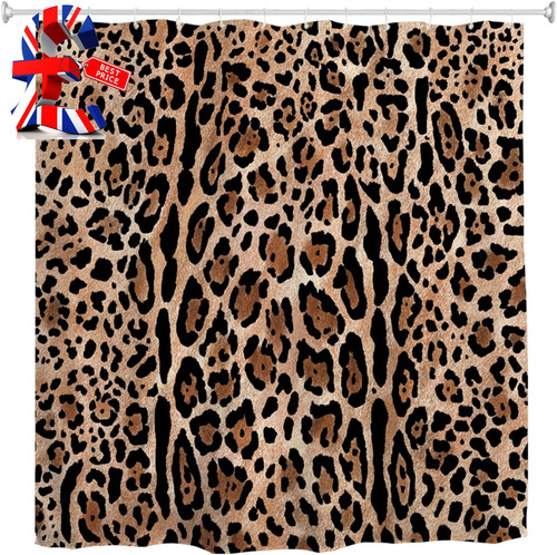 Leopard print shower curtain - shower,