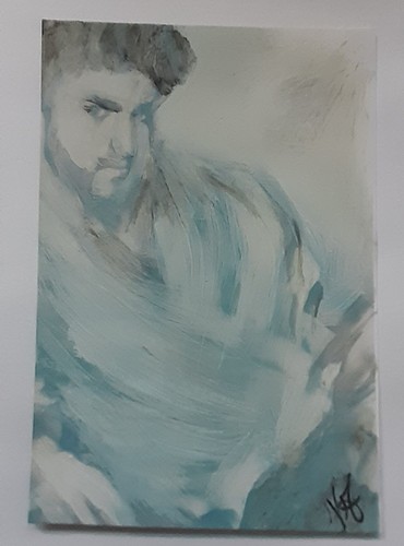 Aceo original 5x3 inch - aceo, 2.5x3.5