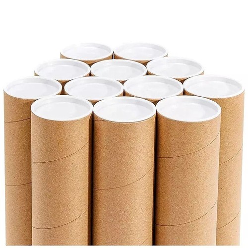 Postal cardboard tubes white - cardboard,