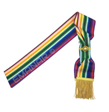 Masonic Regalia Royal Ark Mariner Member’s Sash Gold Fringe BRAND NEW TOP CLASS