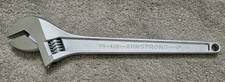 BRAND NEW!! ARMSTRONG 28-418 ADJUSTABLE WRENCH 18" LENGTH