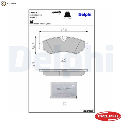 Brake pad set - brake,