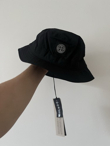 Stone island bucket hat logo - island,