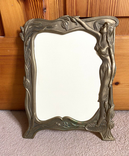 Art nouveau brass framed - nouveau, wall