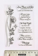 Clear rubber stamp christmas - clear,