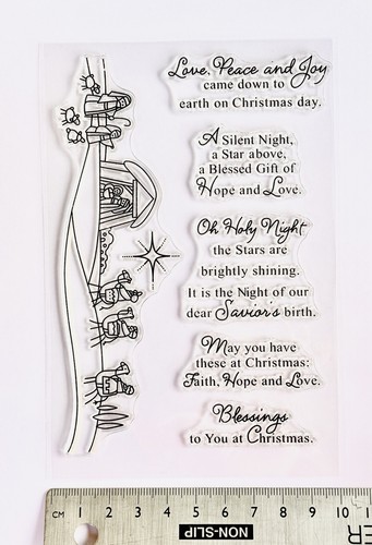 Clear rubber stamp christmas - clear,