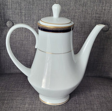 NORITAKE P561 BLUE & GOLD COFFEE POT EX CON