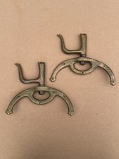 Antique brass rowlocks pair