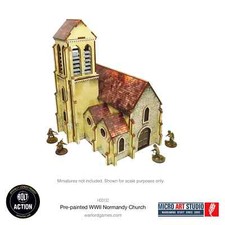 WW2 Normandy Church - Pre Painted MDF Scenery - Bolt Action Micro Art Studio