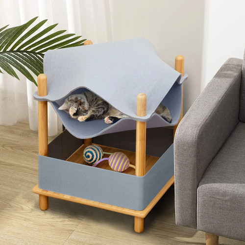 Tier wooden cat house - wooden,