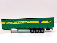 Herpa - Triaxle Curtain Side Trailer - Sparks Transport  (11)
