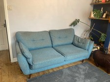 DFS French Connection Zinc three seater sofa, teal. No rips/tears.