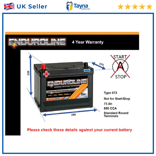 Battery fits jaguar type - e, 3.8