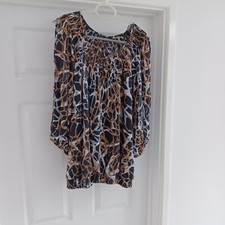 REDUCED Debenhams Star by Julien Macdonald  / UK 18 /  black tan and grey top