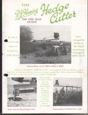 Fleming Tractor Hedge Cutter Brochure Leaflet