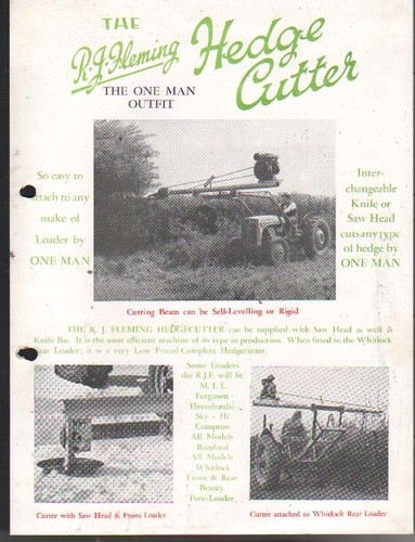 Fleming tractor hedge cutter - tractor,