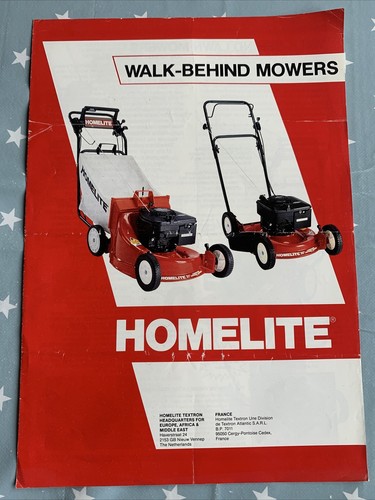 Homelite lawn mower brochure - lawn,