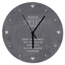 PERSONALISED SLATE WALL CLOCK