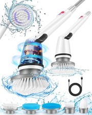 Auqatur Power Scrubber, Electric Spin Scrubber, Electric Scrubbing Brush with A