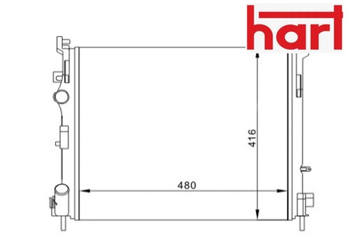Coolant radiator 603 - radiator, 921