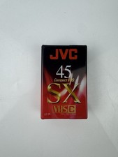 JVC 45 Compact VHS Tape SX VHS-C PAL / SECAM  45 / 90 min EC-45 SX - NEW