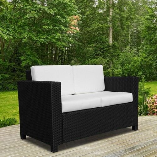 Rattan sofa seater - sofa,, garden