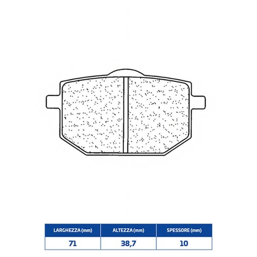 Front sintered brake - front, for