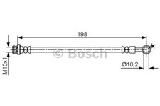 1 987 481 713 BOSCH BRAKE HOSE